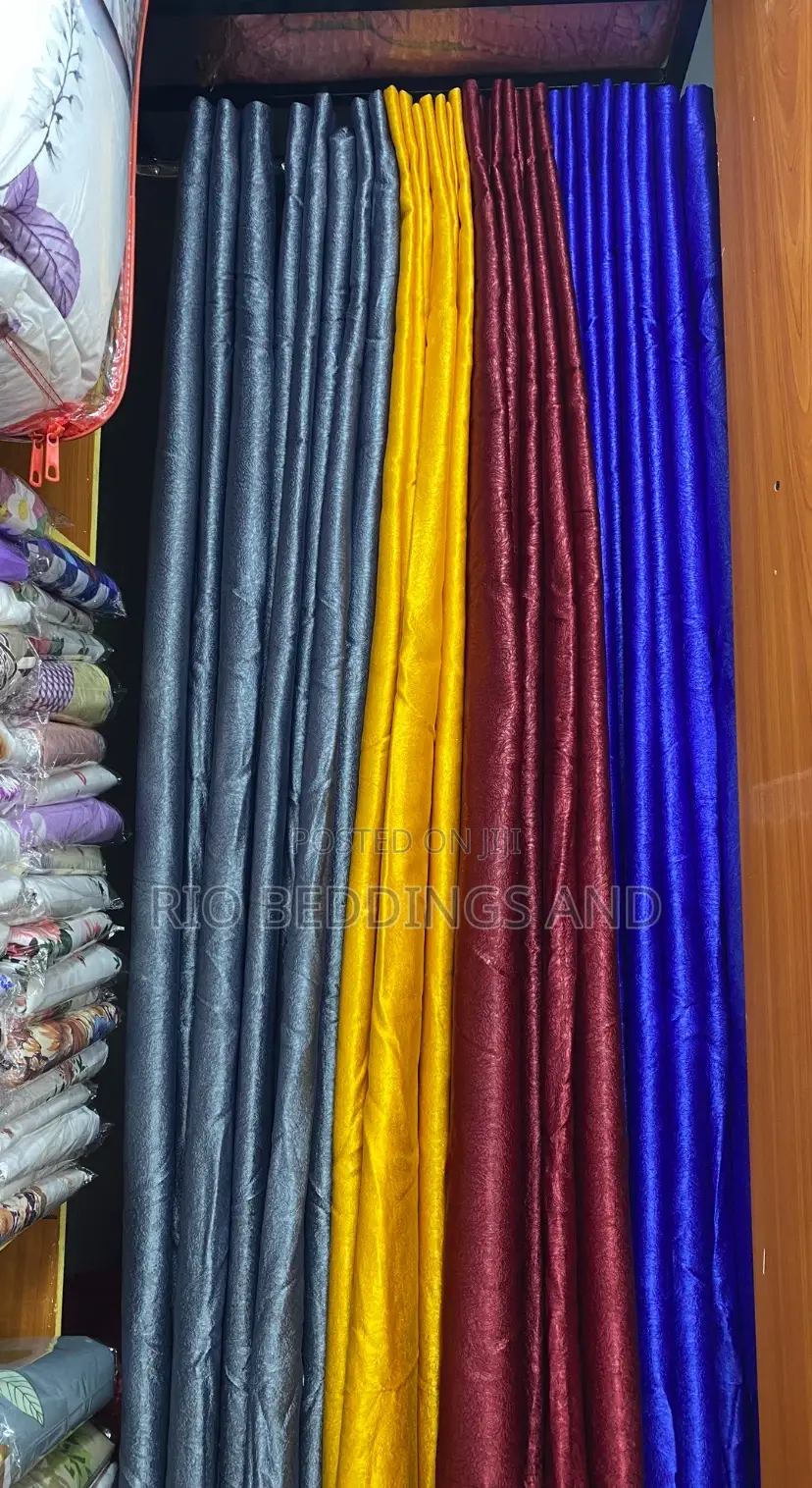 Plain Curtains With Net / a Pair It Has 3 Meters