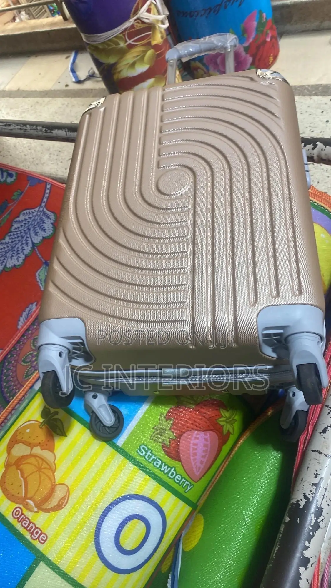 Plastic Suit Cases - Baby Pink