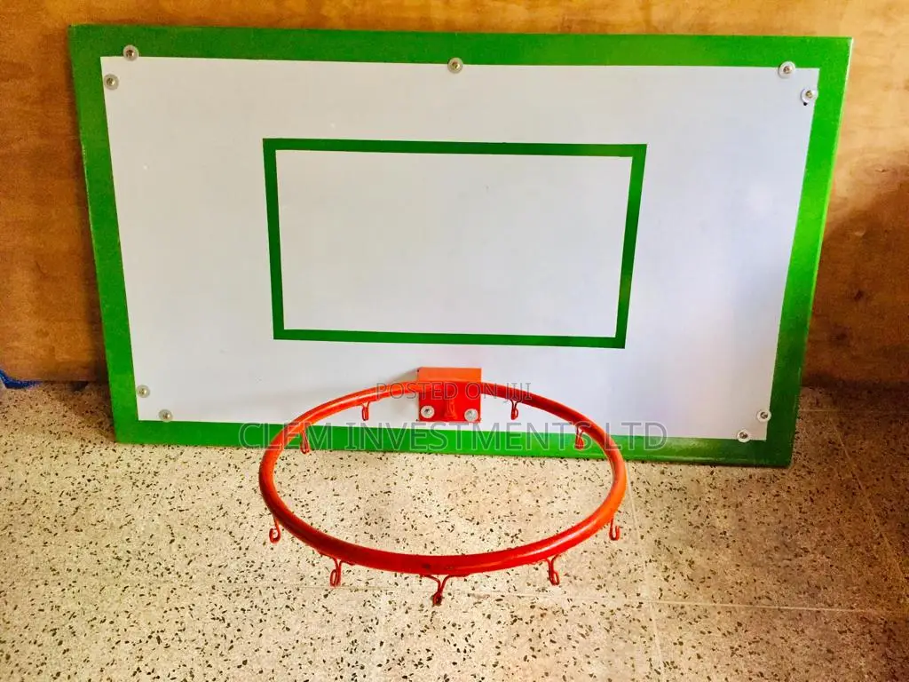 Basketball Hoop / Rim With Basketball Back Board - Combo