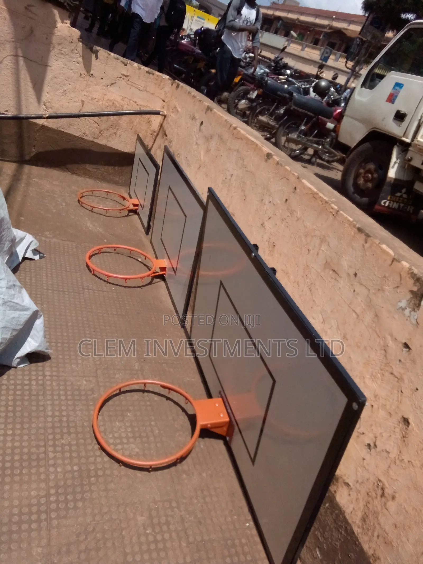 Basketball Hoop / Rim With Basketball Back Board - Combo