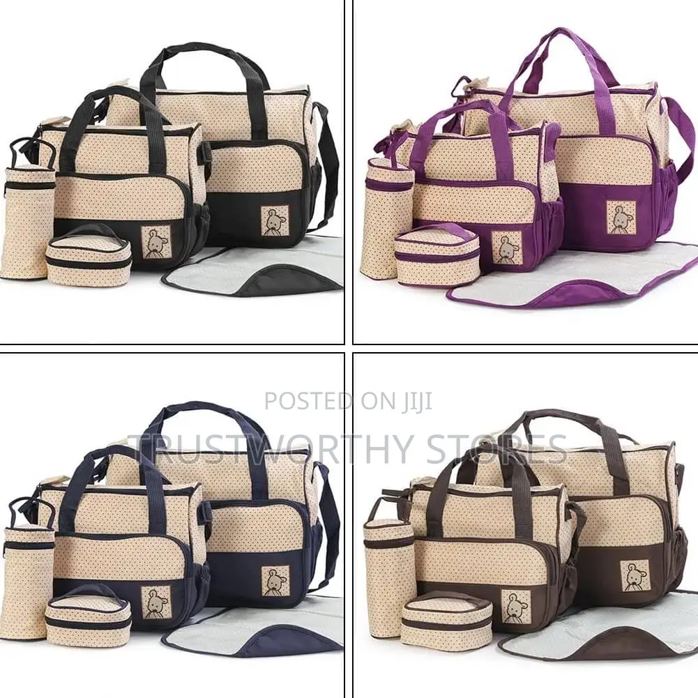 5 in 1 Baby Diaper Bag (Cloth)