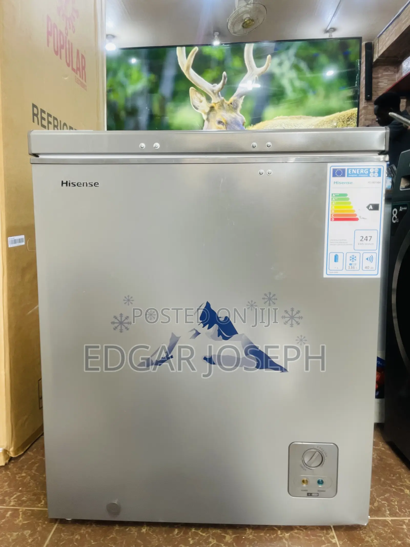 180L Freezer Hisense Brand New but Has Small Dent