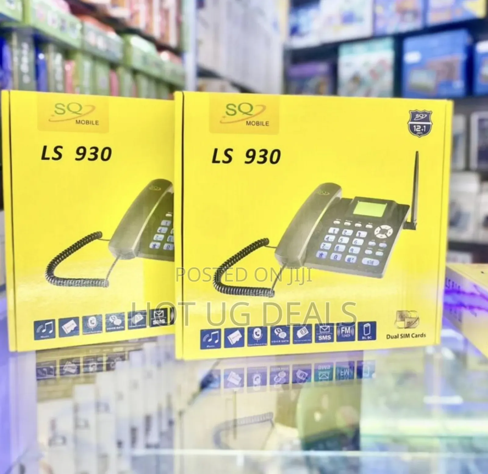 Sq Mobile Ls-930 Dual Sim Gsm Desktop Phone - Black