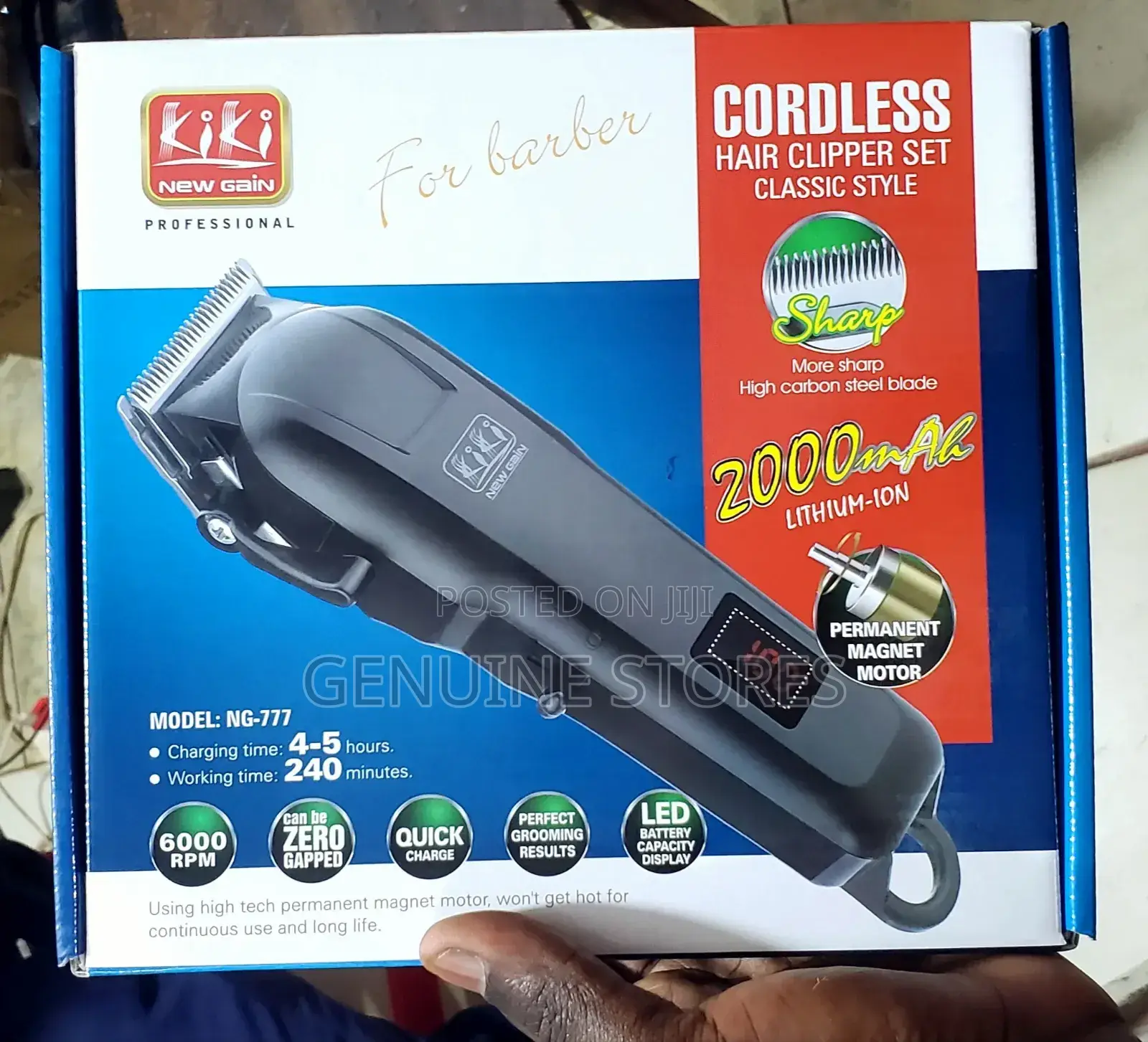 Kiki Cordless Hair Trimmer / Rechargeable