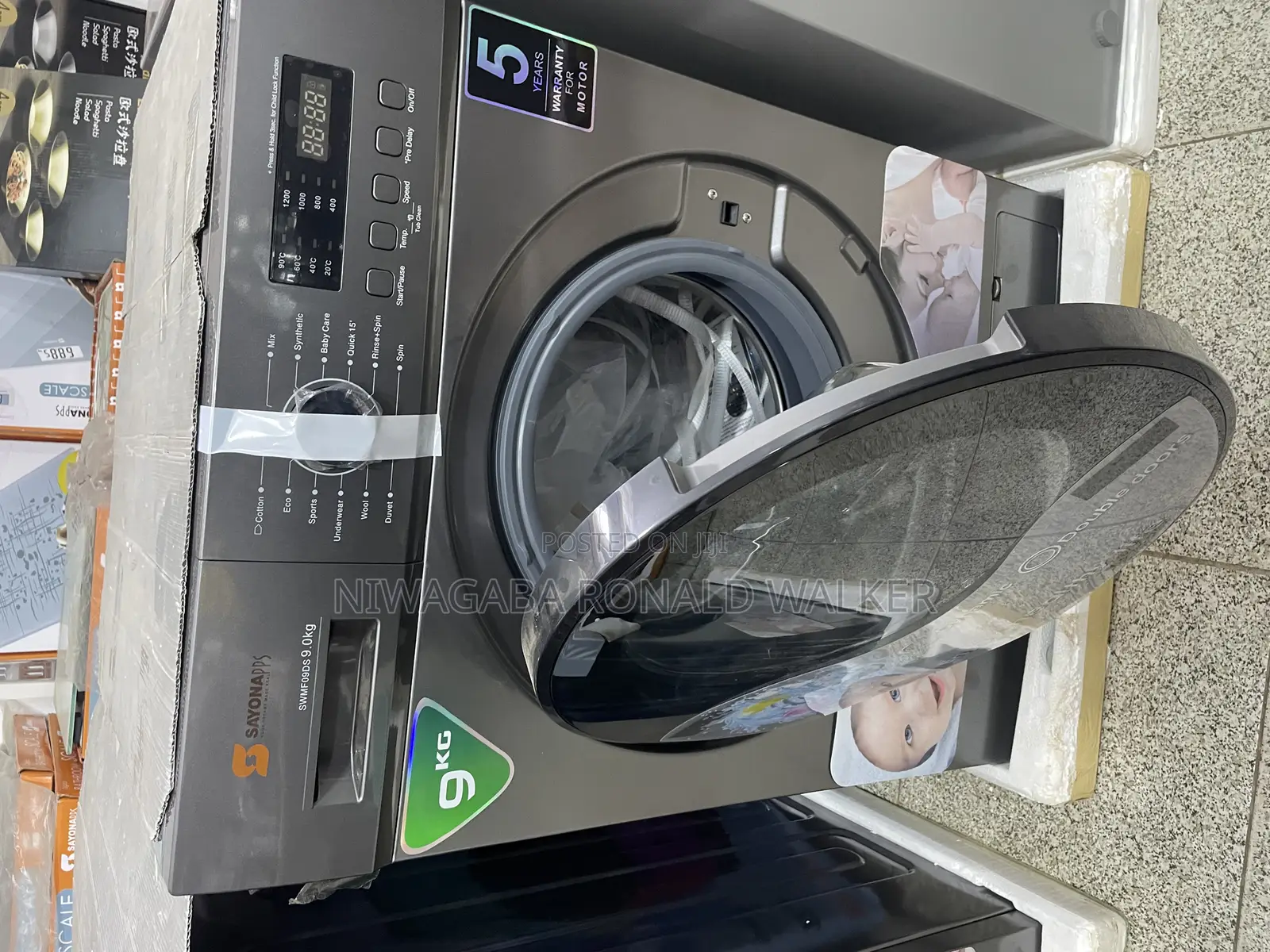 9kgs Sayona Washing Machine Brand New
