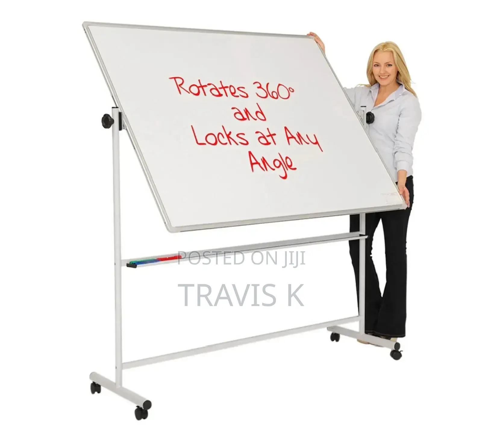 90cmby150cm White Board With Adjustable Stand