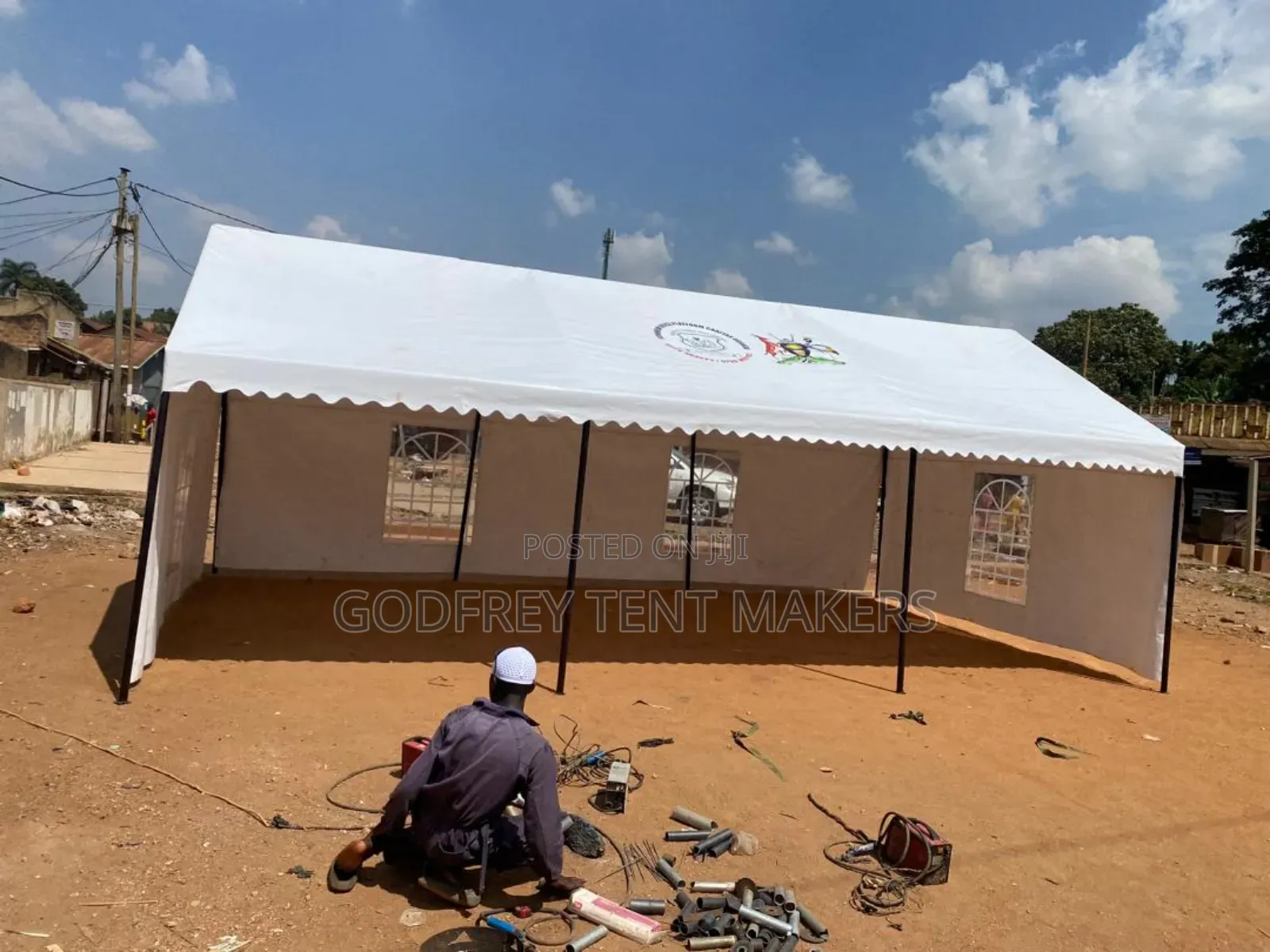 50 Seater Ordinary Tent Covered Three Sides