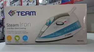 TEAM Steam Iron With Non-Stick Coating