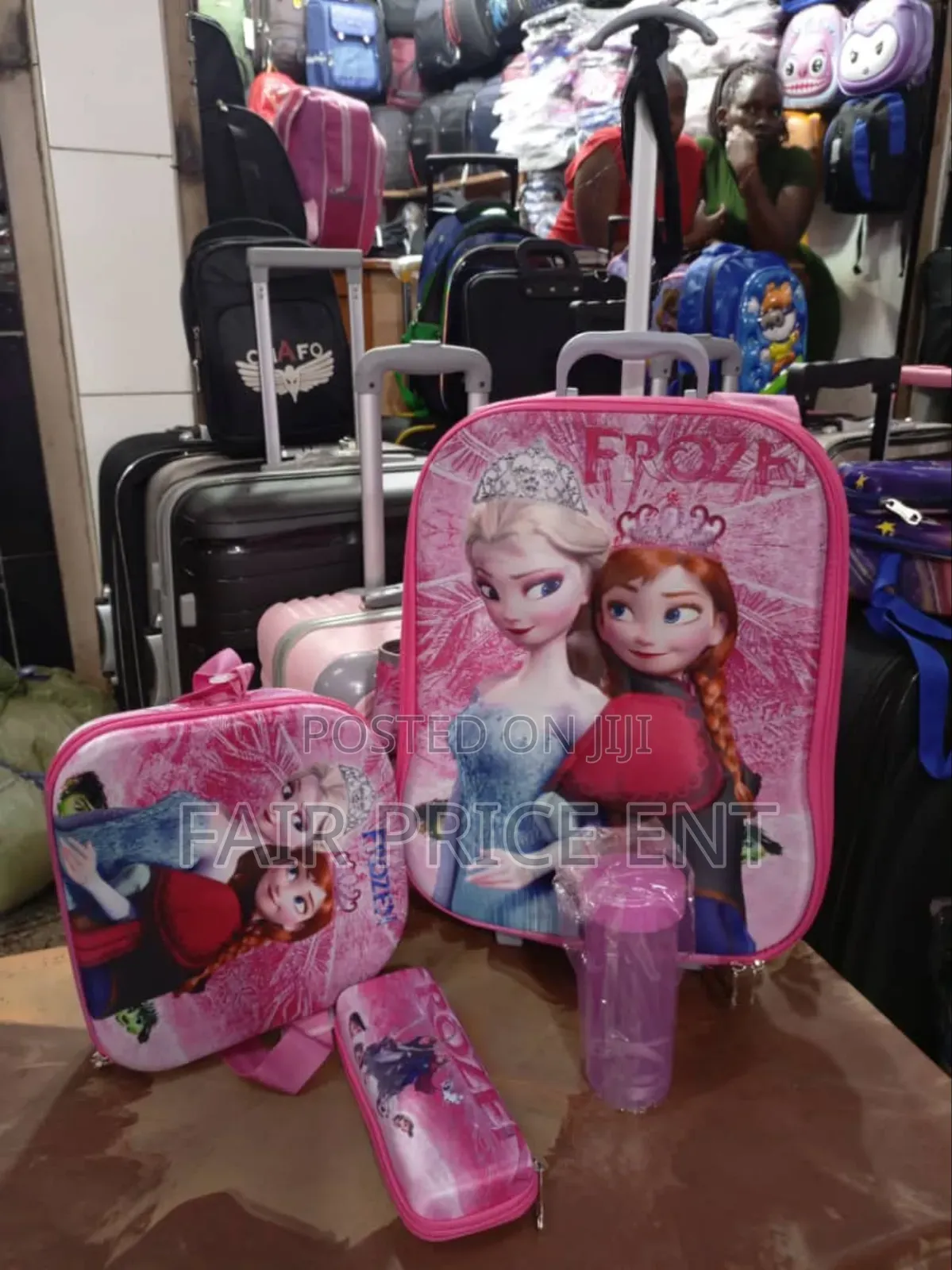 Planned Kids Charactered Bag. Frozen . Fullset.3pcs.( Pink)