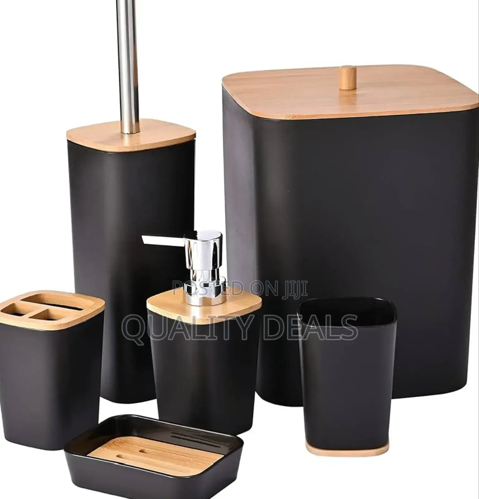 Plastic 6pcs Bathroom Accessory Set