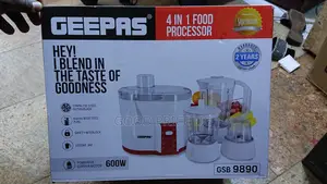 GEEPAS 4N1 Food Processor With 2 Year Warranty GSB9890