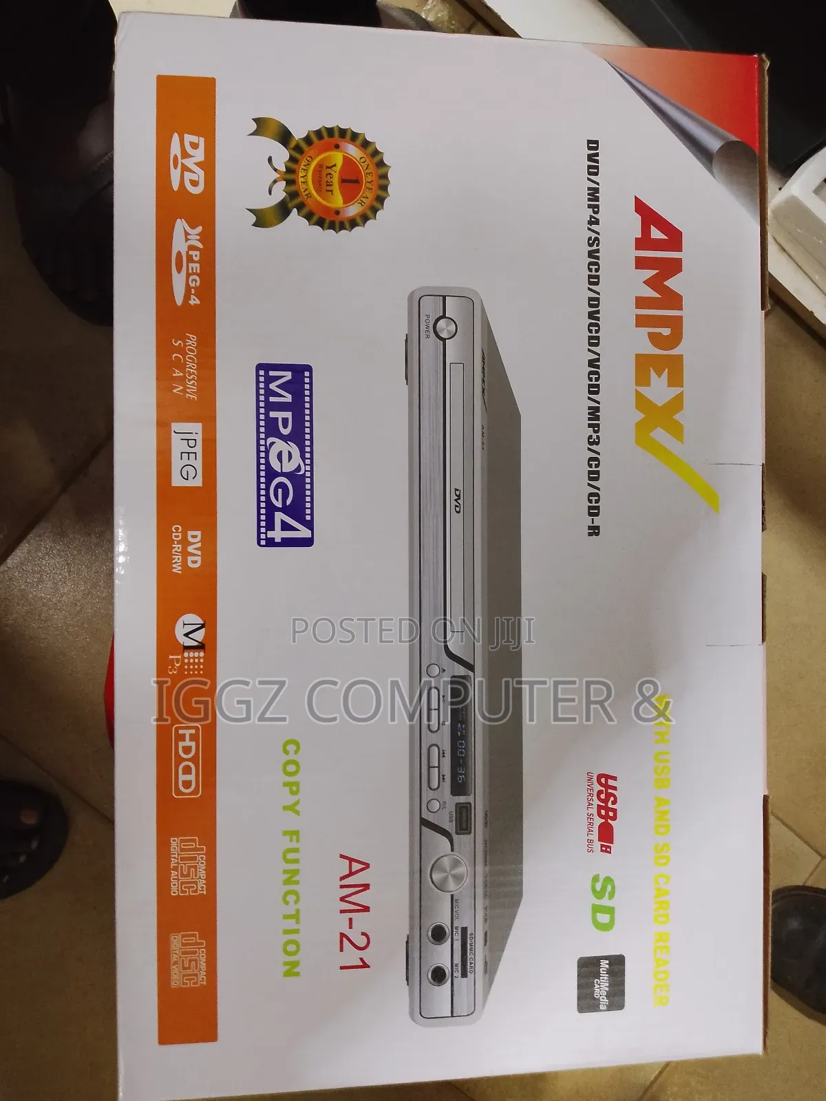 Ampex Portable DVD Player (Am-21)