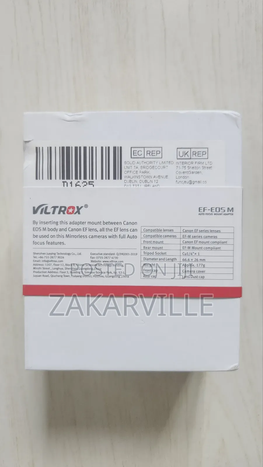 Viltrox EF-EOS M Electronic AF Auto Focus Lens Mount Adapter