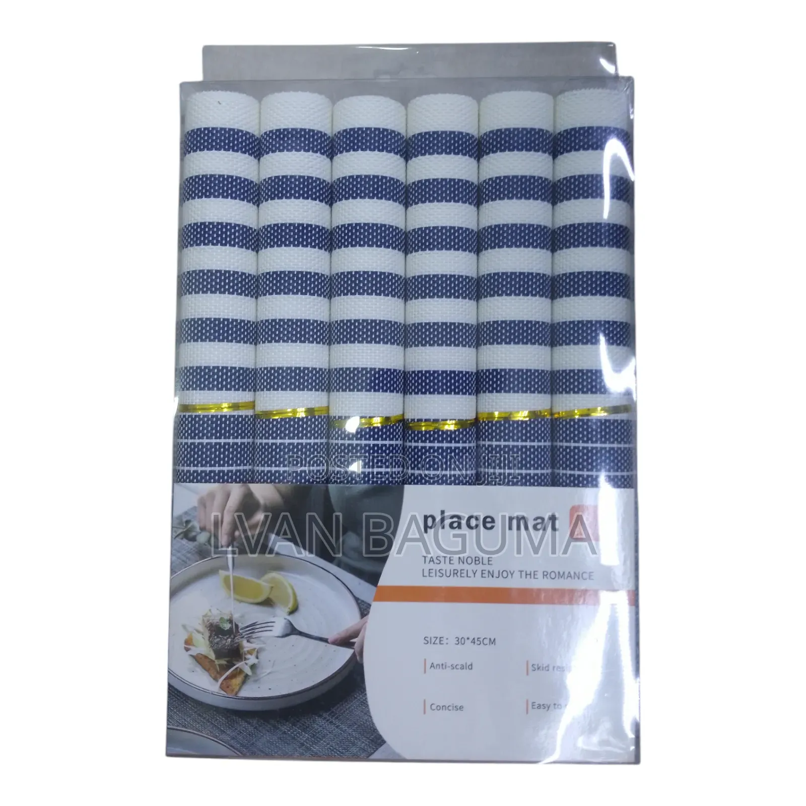 Table Mats - Size (30*45cm) 6 Pieces
