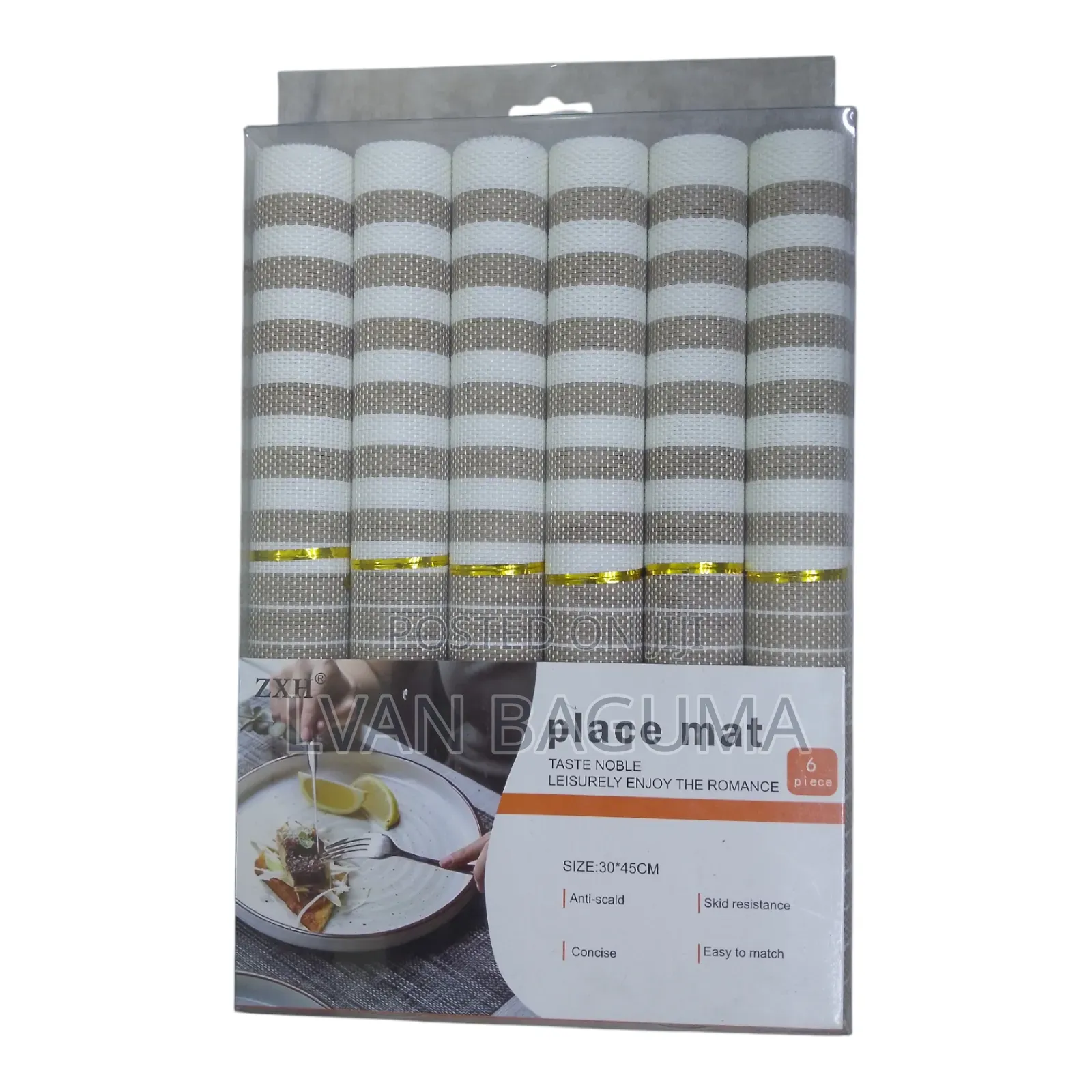 Table Mats - Size (30*45cm) 6 Pieces