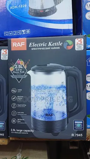 2.5L RAF Glass Electric Kettle