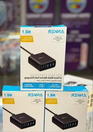 Unique Anker 6 Ports Multi-Device Fast Charging.