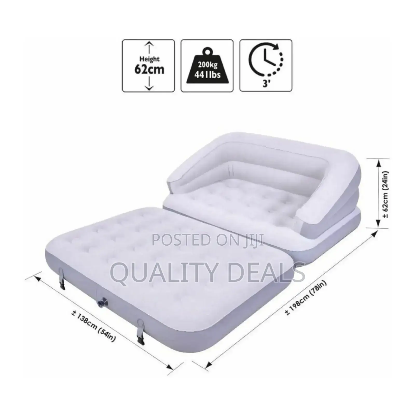 Multifunctional Inflatable Lounge Bed