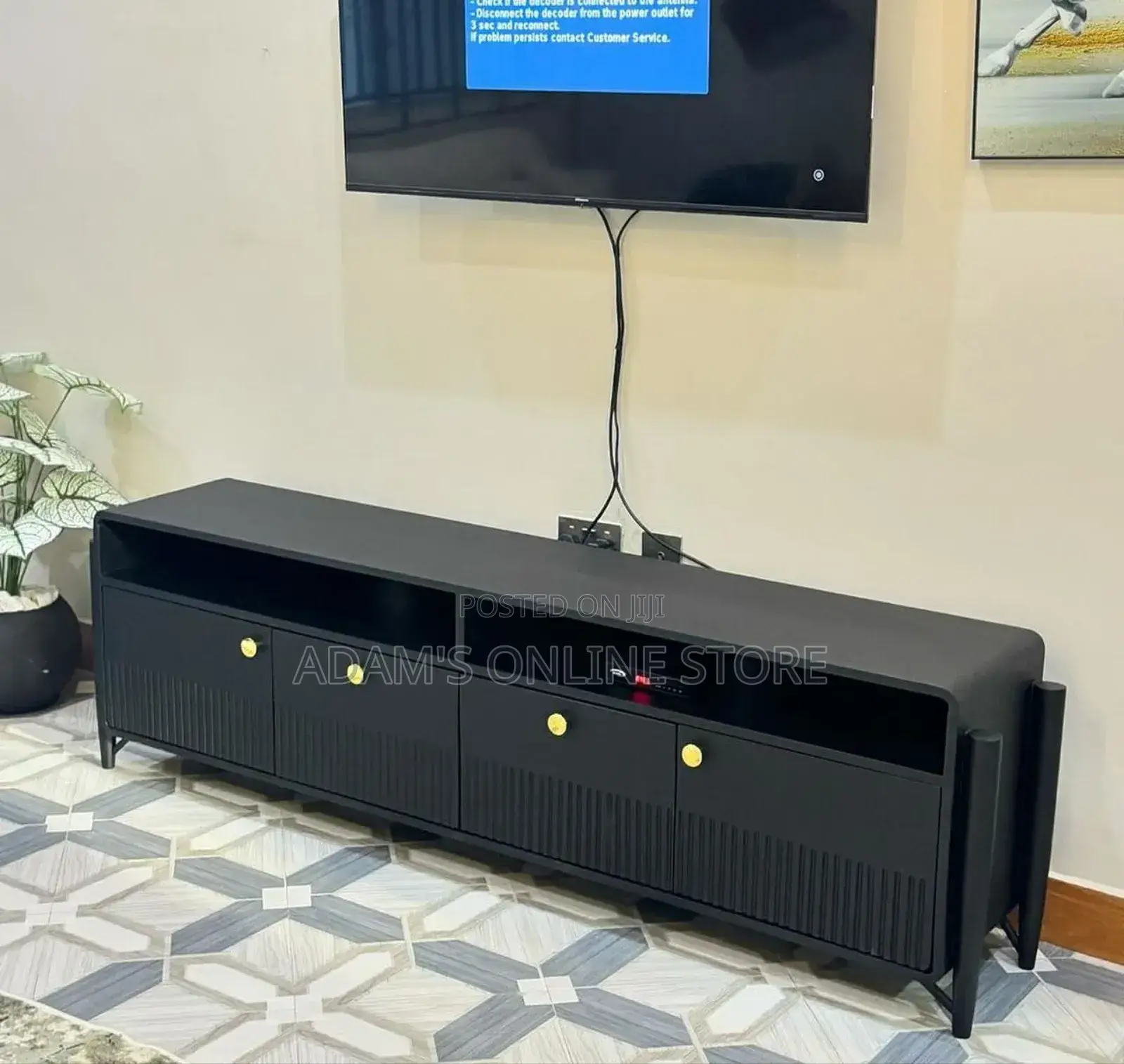 Black Tv Stand 182cm Length 36cm Width72cm Height