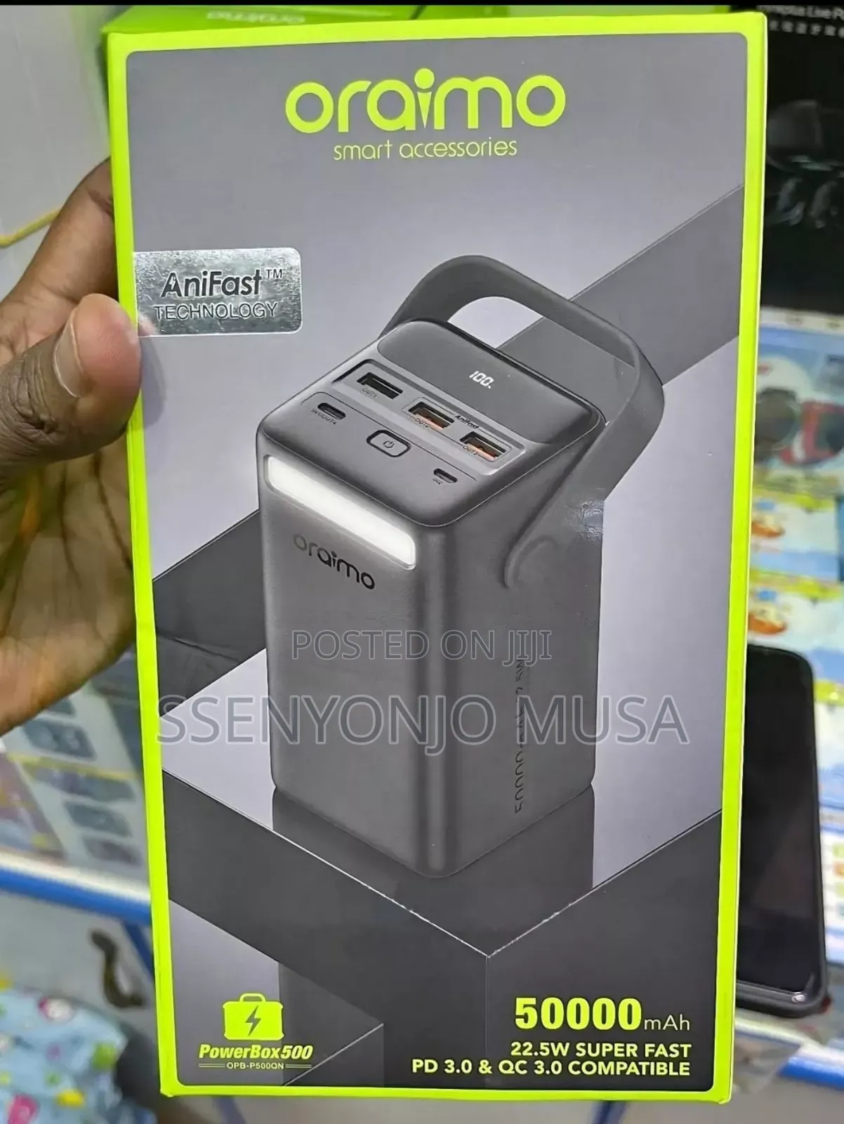 Oraimo Power Bank 50000mah Pd3.0 Qc3.0 Fast Charging .