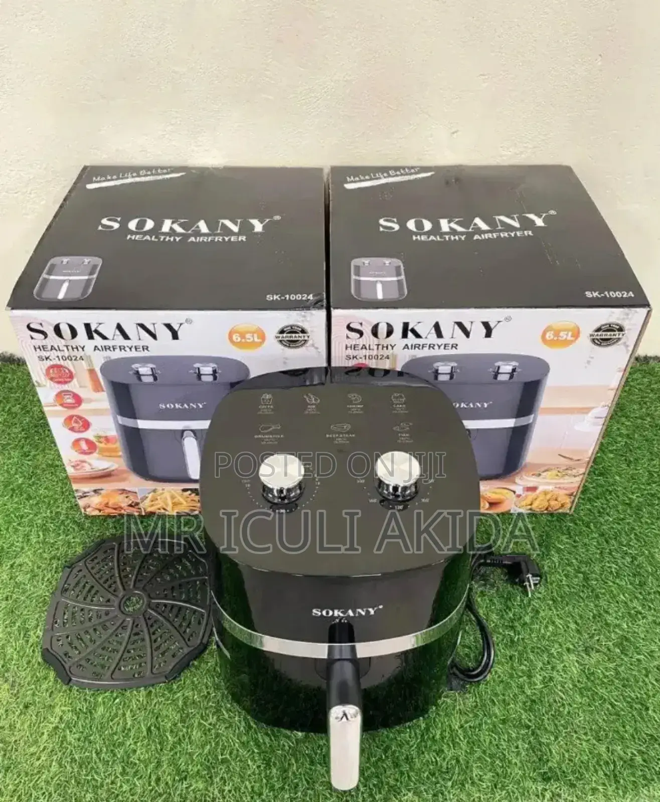 Sokany 1500w 6.5L Bowl Capacity Smart Home Air Fryer