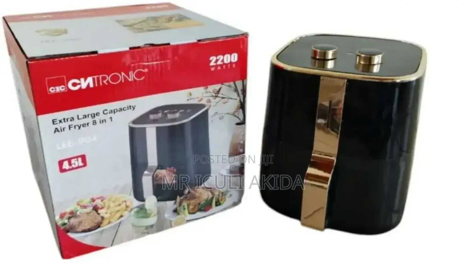 CNTRON 4.5L 8in1 Extra Large 2200w Automatic Air Fryer