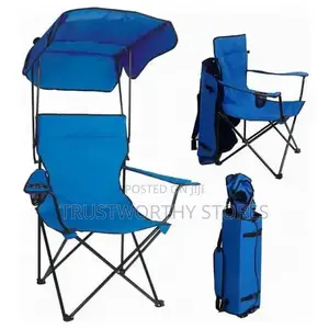 Foldable Classic Camping Chair With a Canopy