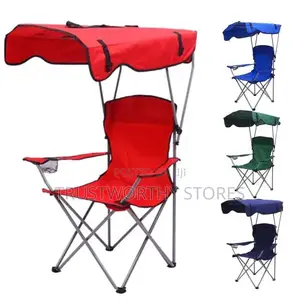 Foldable Classic Camping Chair With a Canopy