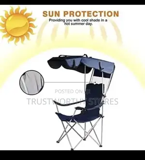 Foldable Classic Camping Chair With a Canopy