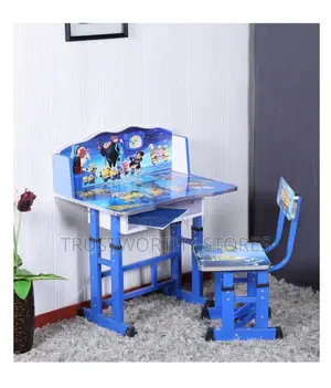 Children Adjustable Reading Table With Chair 2-12years
