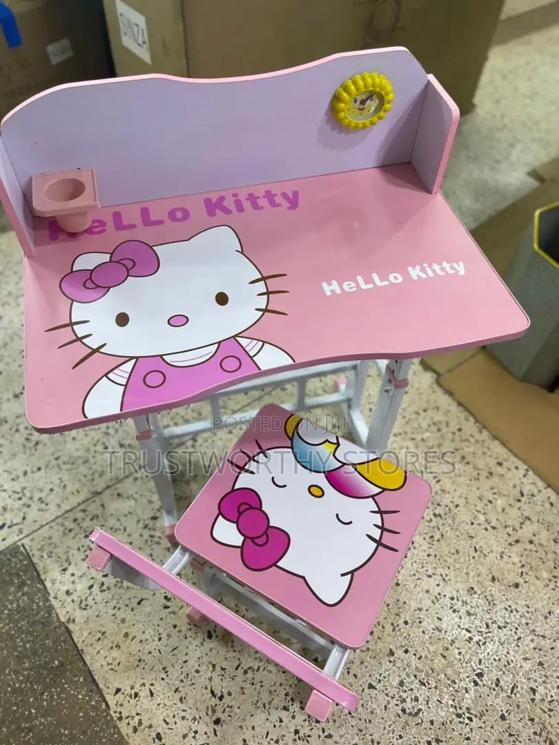 Children Adjustable Reading Table With Chair 2-12years