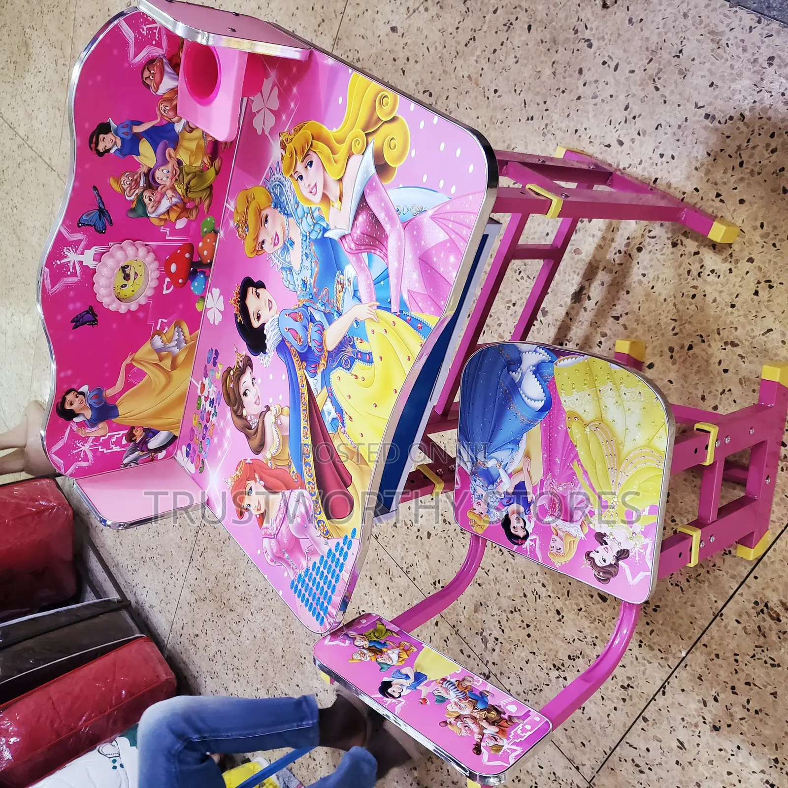 Children Adjustable Reading Table With Chair 2-12years