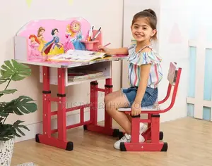 Children Adjustable Reading Table With Chair 2-12years