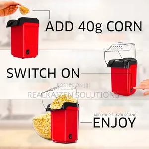 Oil Free Hot Air Electric Retro Design Mini Popcorn Maker