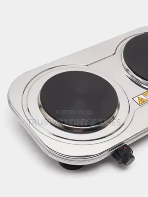 Geepas Stainless Steel Double Hotplate
