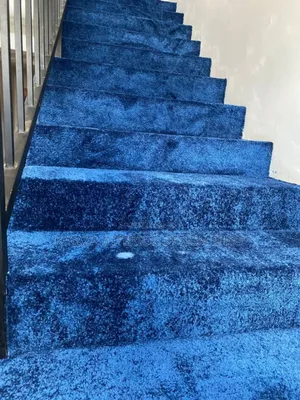 Blue Galaxy Stair Carpet