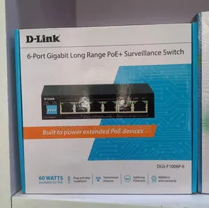 Photo - D-Link 6port Gigabit Long Range Poe+ Surveillance Switch