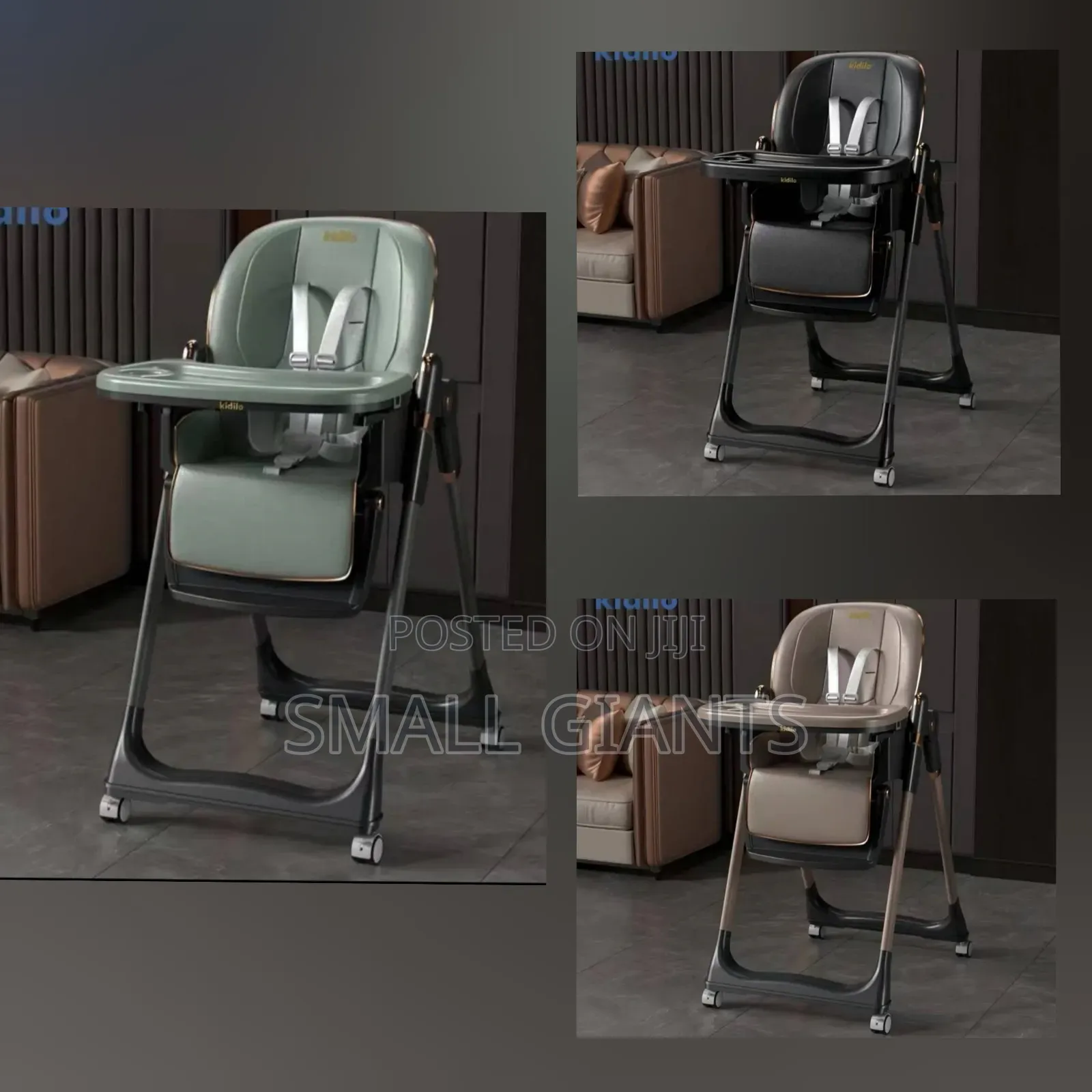 Kidilo Foldable Baby High Feeding Chair