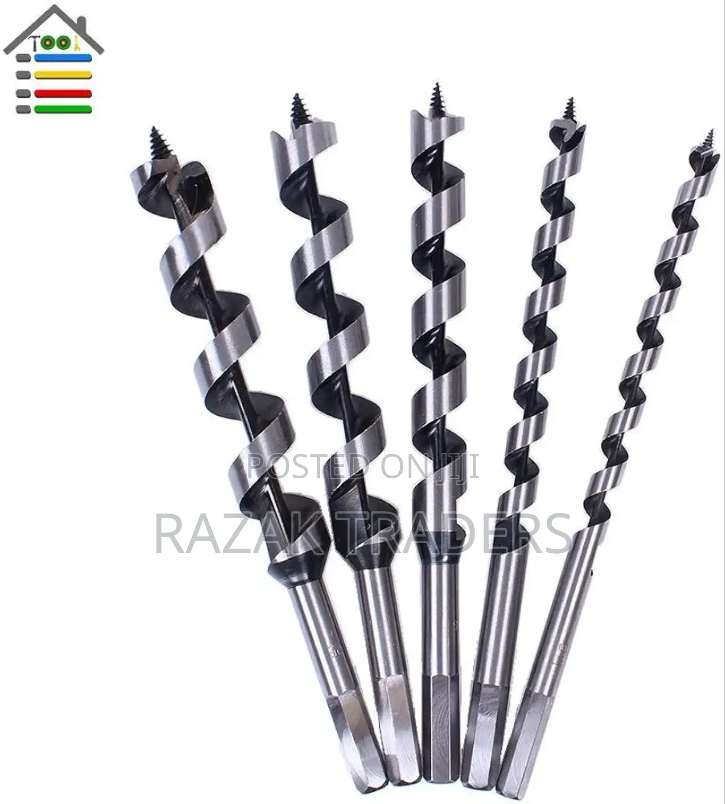 5PCS, 10 ,12, 18, 22 25mm Auger Drill Bits