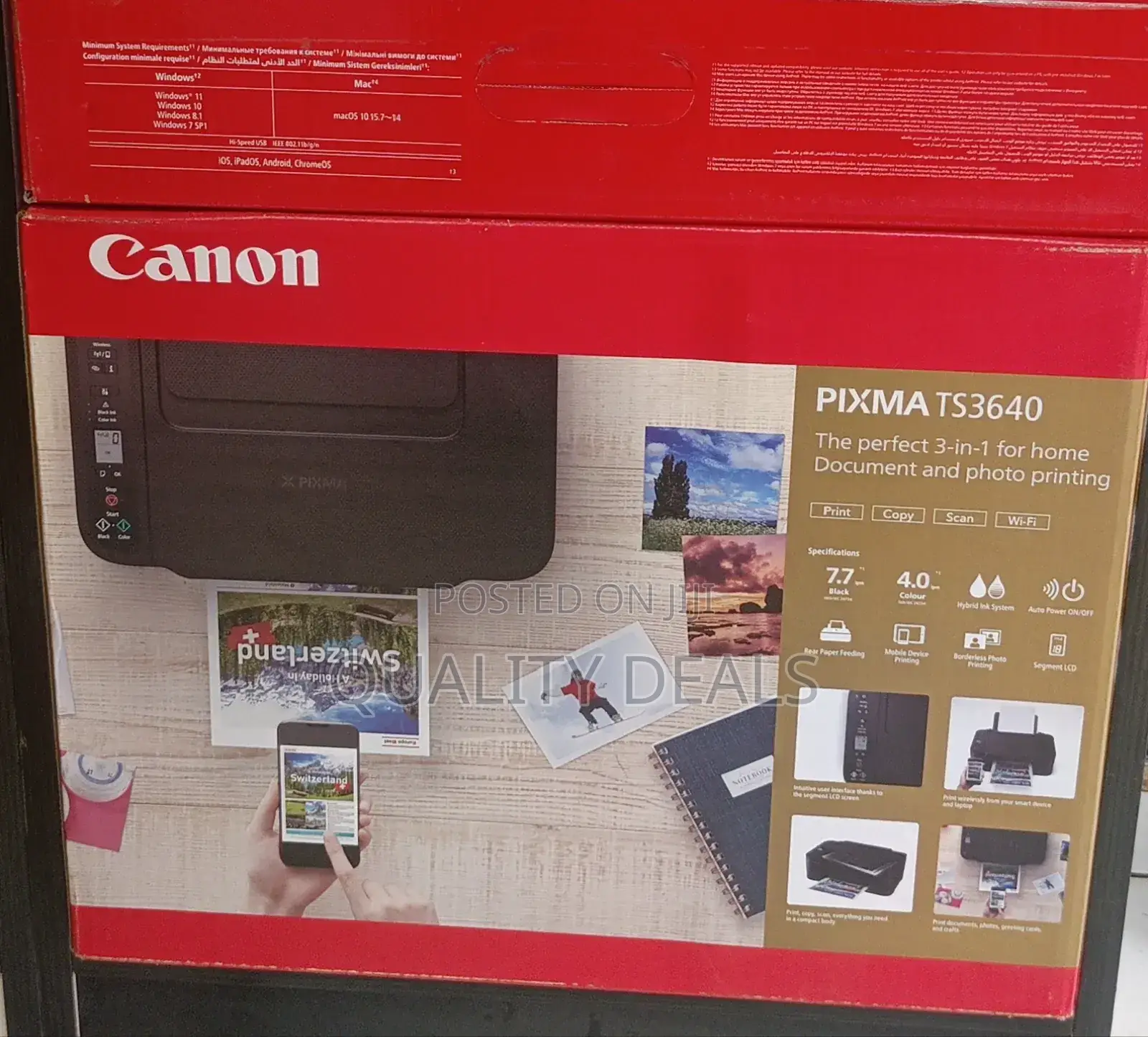 Canon PIXMA TS3640 Wireless Wifi Printer