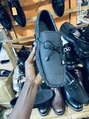 School Moccasins Black