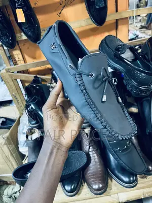 School Moccasins Black