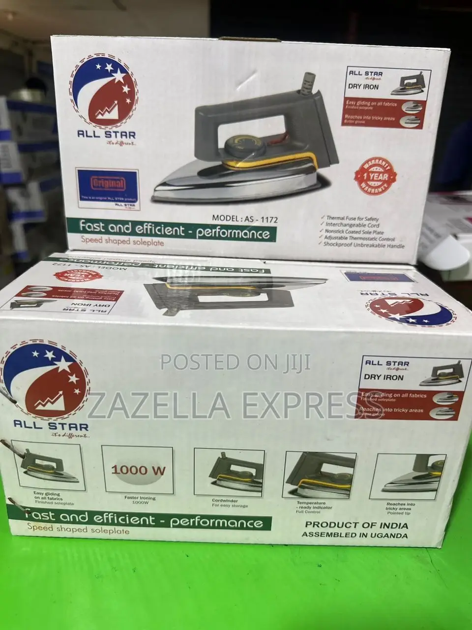 All Star Iron (AS-1172) Ironing Box