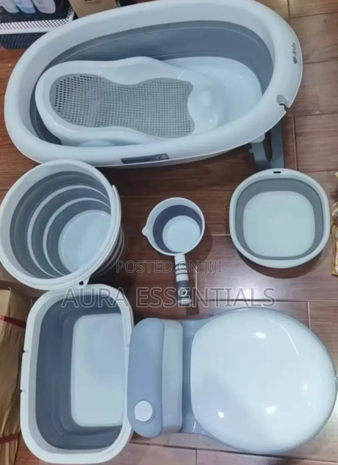 Complete Foldable Baby Tub With Accessories