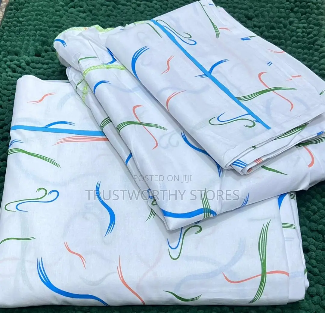 King Size Cotton Bedsheets With 4 Pillowcases