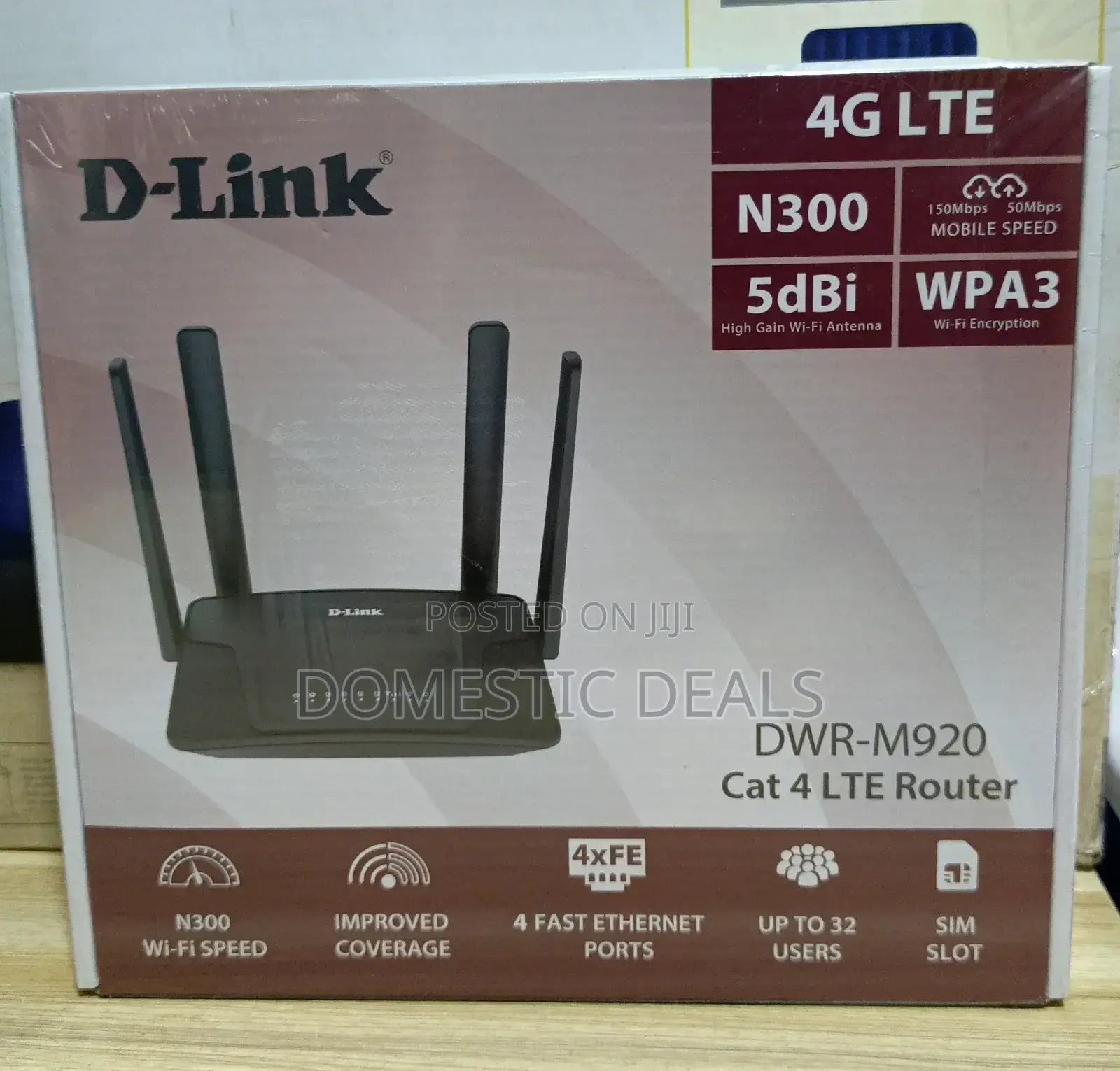 D-link M920 4 Antenna  Wifi Router
