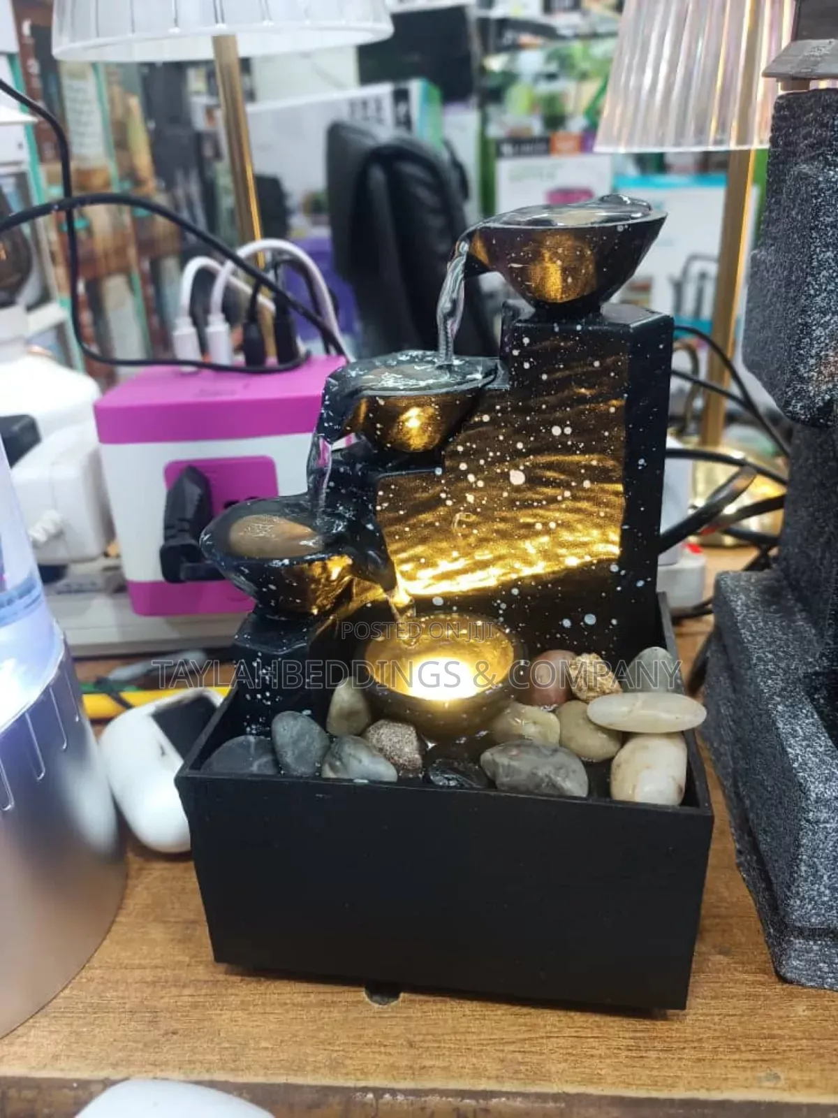USB Water Fountain, Pebble Embellishment Fountain Set