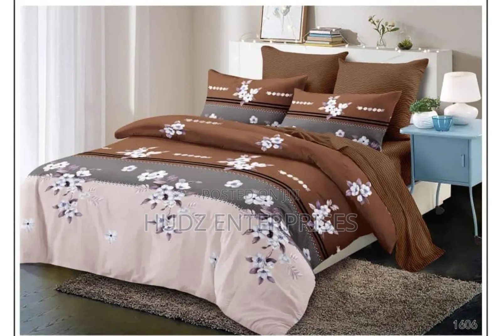 4pc Duvet 6x6 Coffee  Brown