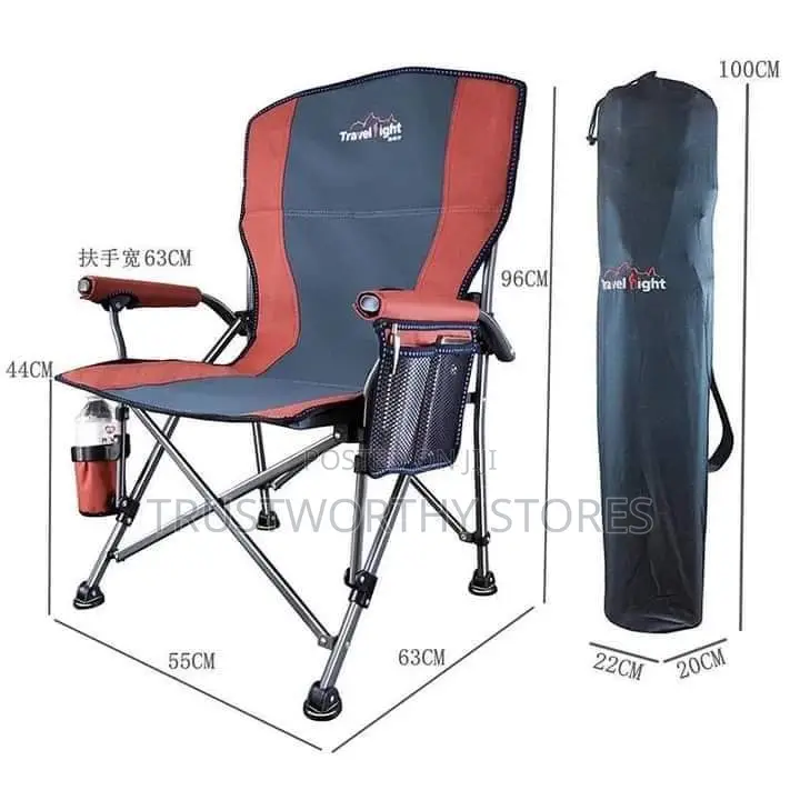 Strong Foldable Camping Chair With A Cup Holder