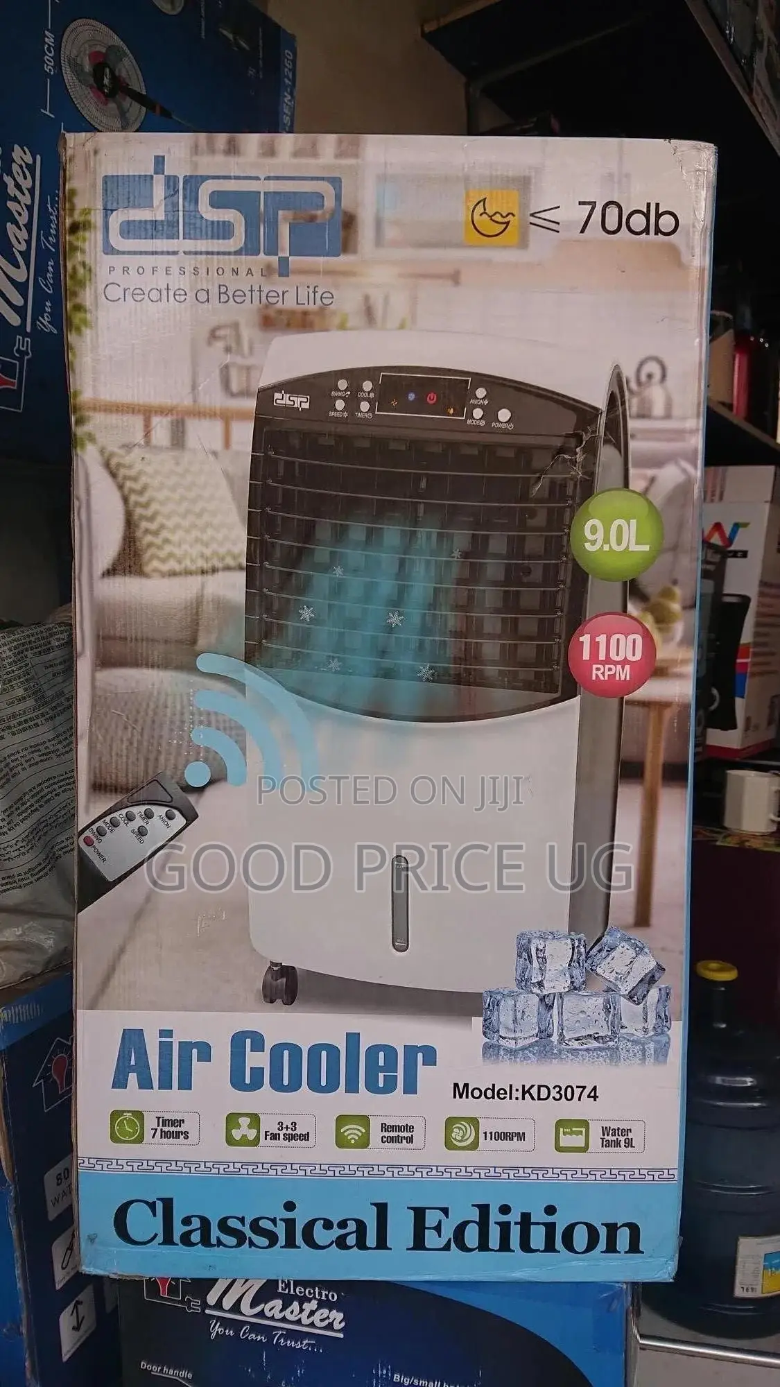 DSP Air Cooler 9L With Remote Control